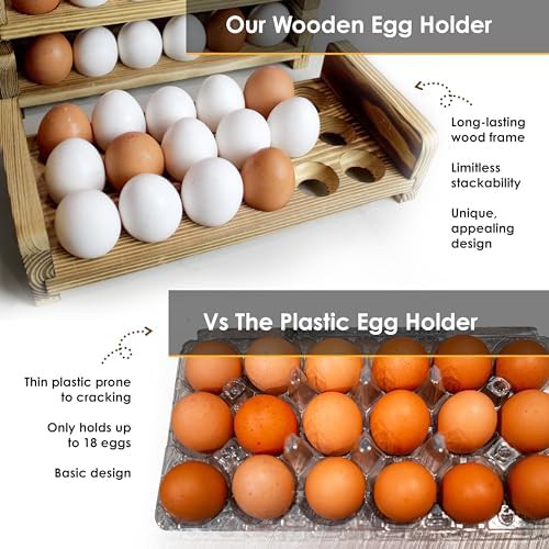 Stackable wooden egg holder for countertops — photo 5