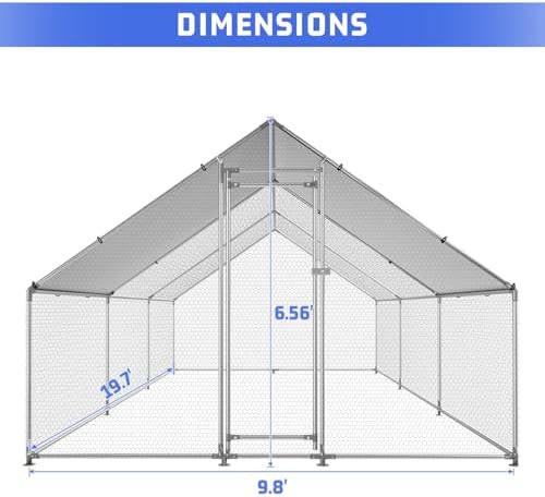 Large outdoor metal poultry house with cover — photo 4