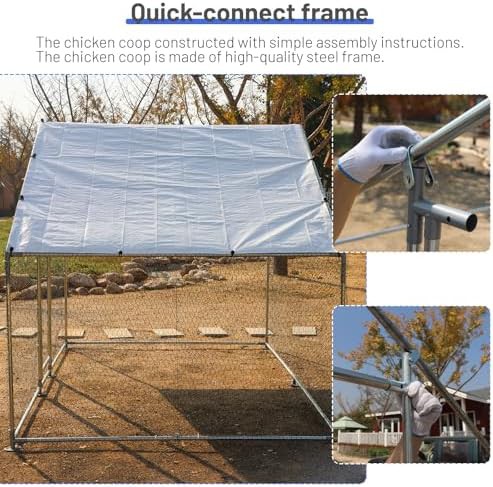 Standard walk-in chicken run with cover — photo 5