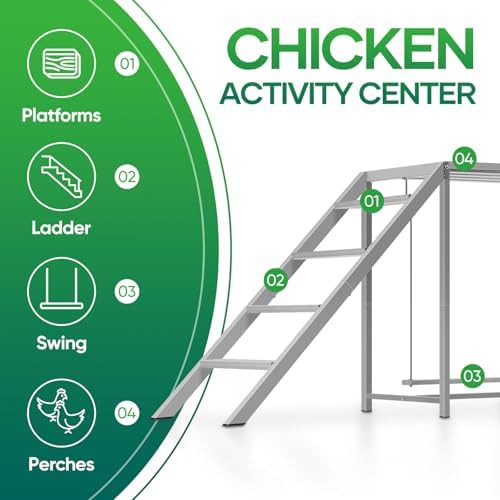 Wooden chicken roosting bars with swing — photo 5