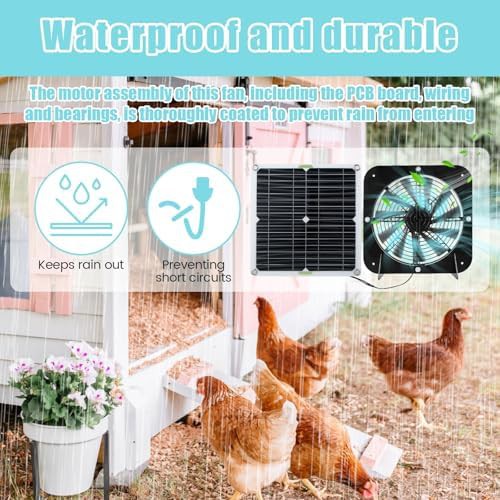 Solar powered exhaust fan for coops — photo 4