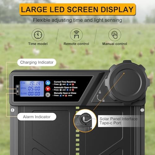 Solar powered aluminum automatic coop door — photo 4