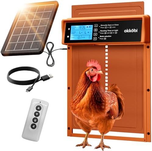 Automatic solar door with LCD display