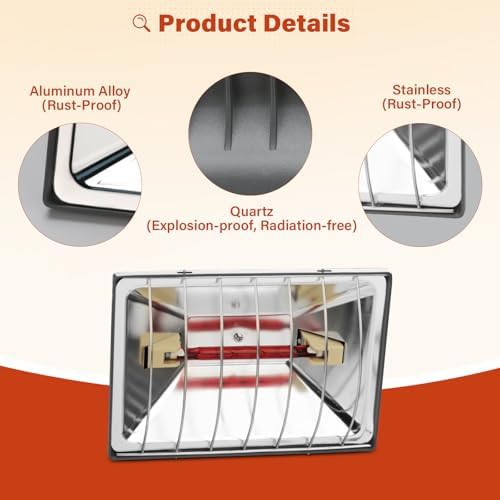 Adjustable 250W heat lamp for poultry — photo 5