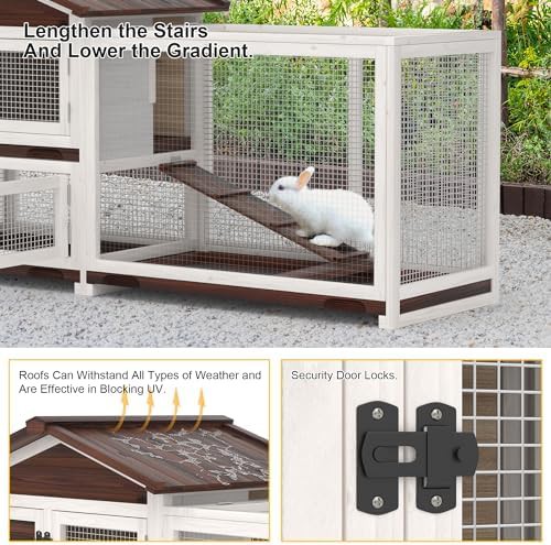 Wooden rabbit hutch and pet house — photo 3