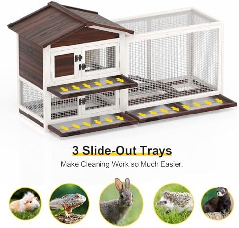 Wooden rabbit hutch and pet house — photo 5