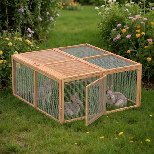 Portable and foldable wooden poultry pen — photo 5