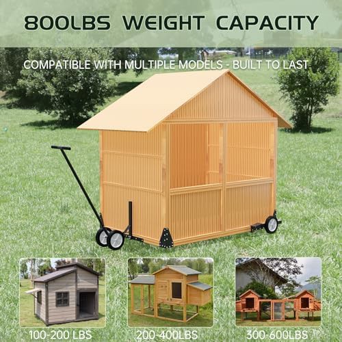 Heavy duty wooden coop wheel kit — photo 3