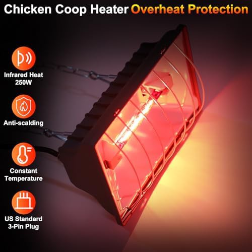 Hanging heater lamp with adjustable temperature — photo 3