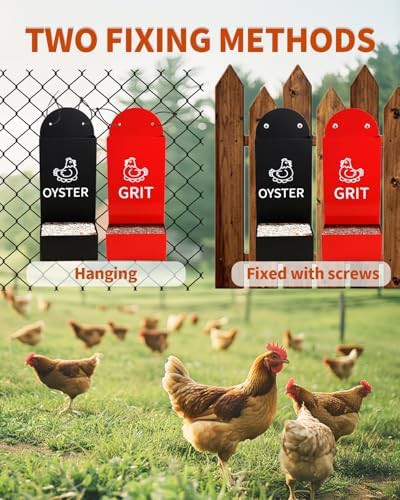Metal oyster shell and grit feeder — photo 4