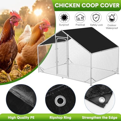 Waterproof black shade cloth for outdoor runs — photo 3