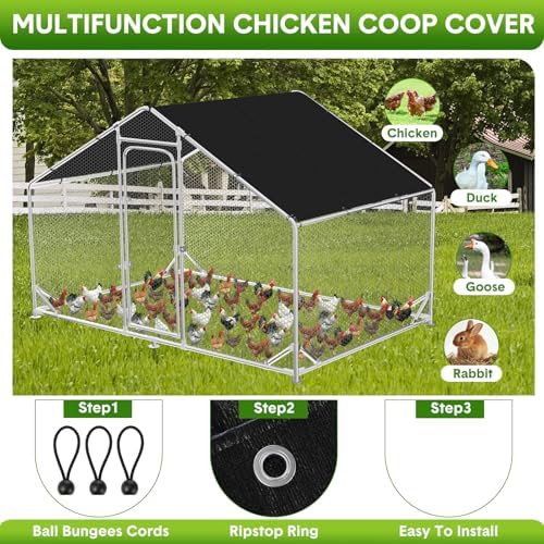 Waterproof black shade cloth for outdoor runs — photo 4