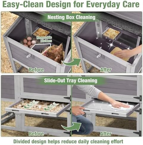 Grey mobile chicken coop with attached run — photo 4