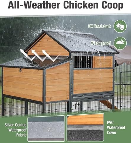 Metal frame mobile chicken coop with run — photo 4