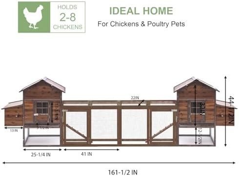 Wooden coop and run with removable tray — photo 3