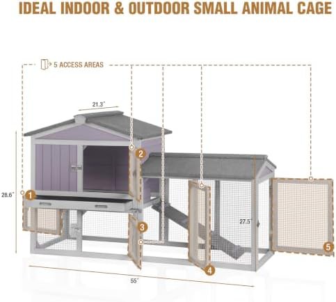 Natural wood chicken coop with asphalt roof — photo 5