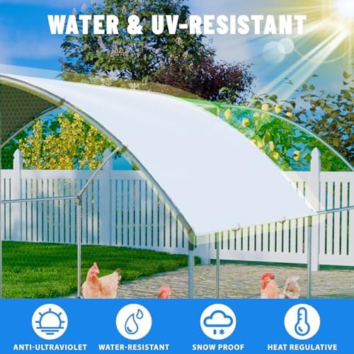 Outdoor dome roof poultry run with waterproof cover — photo 3