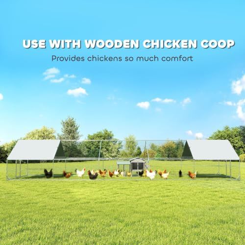 Metal walk in coop with waterproof cover — photo 4