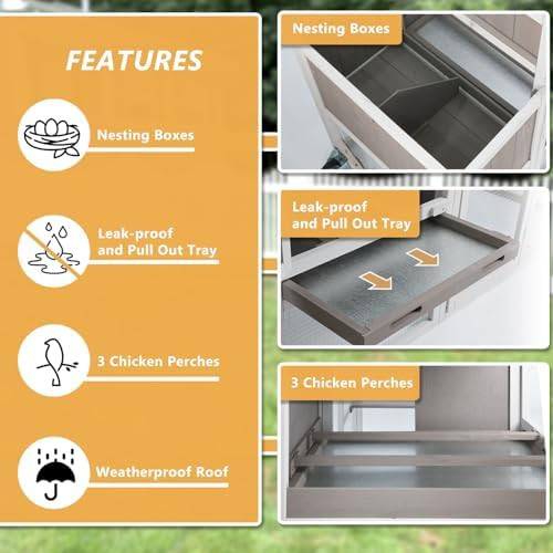 Compact wooden chicken coop with nesting box — photo 4