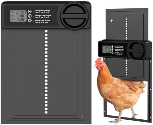 Automatic coop door with smart timer