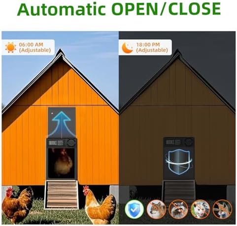 Automatic coop door with smart timer — photo 3
