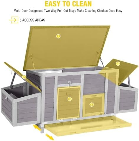 Wooden hen house with two nesting boxes — photo 4