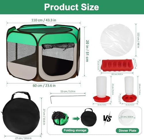 Portable foldable chicken brooder tent — photo 4