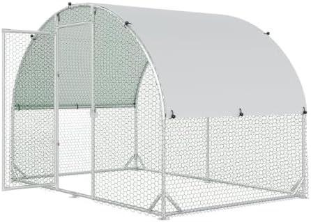 Metal poultry run with UV cover — photo 3