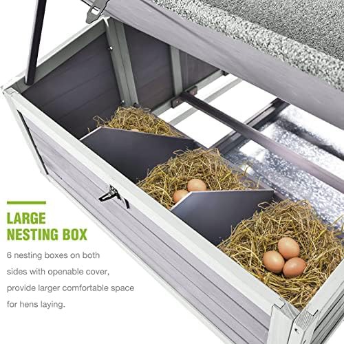 Mobile wooden hen house with six nesting boxes — photo 3