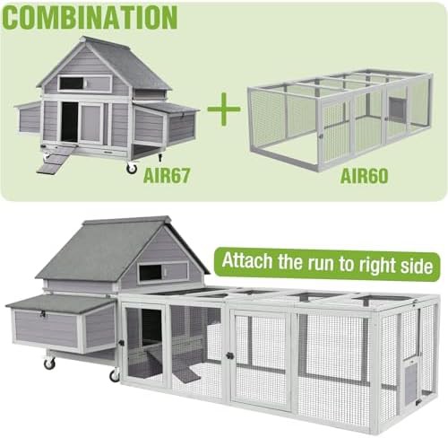 Portable wooden hen house with asphalt roof — photo 4