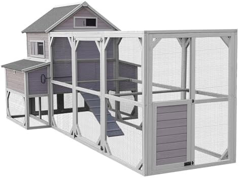 Large poultry house with six nesting boxes