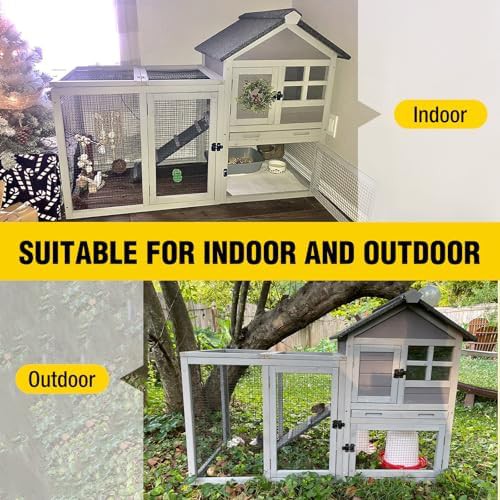 Extra long grey coop with run — photo 4