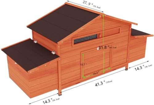 Large wooden coop with nesting boxes — photo 4