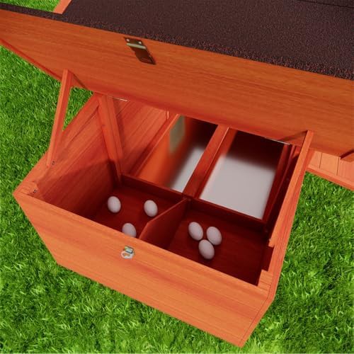 Large wooden coop with nesting boxes — photo 5