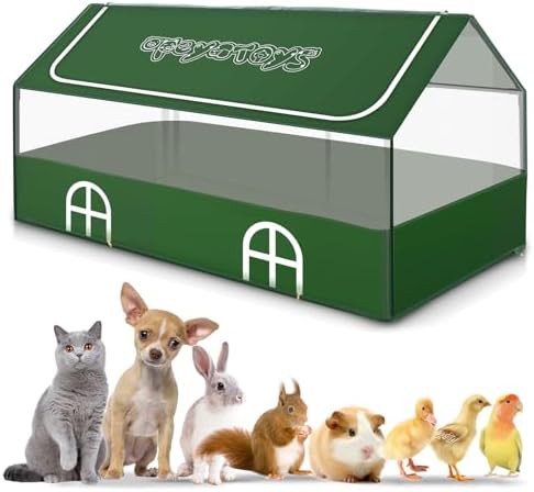 Green portable playpen with waterproof floor