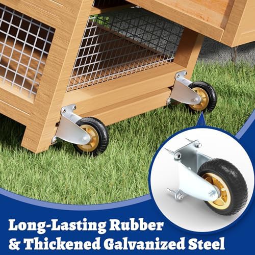 Mobile chicken tractor wheel and handle kit — photo 4