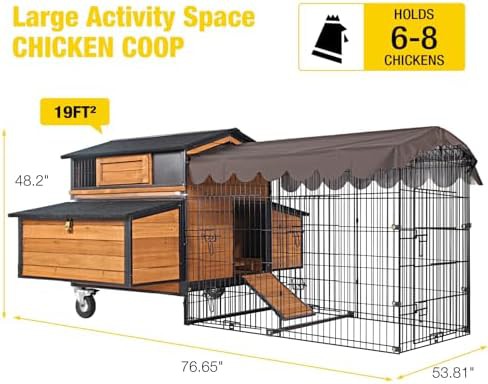 Metal portable chicken house with run — photo 5