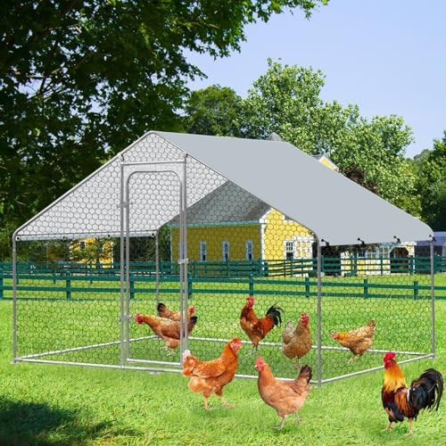 Galvanized steel walk in duck pen
