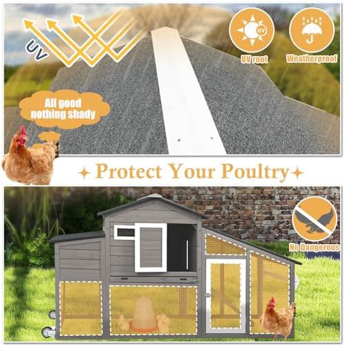 Weatherproof two story wooden poultry coop — photo 3