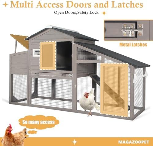 Weatherproof two story wooden poultry coop — photo 4