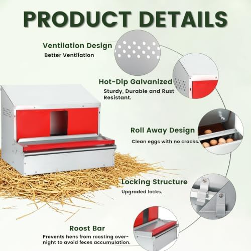Metal nesting box with roll away collection — photo 4