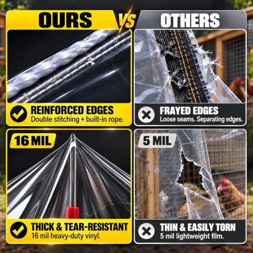 Extra large clear vinyl cover 10x20 ft — photo 3
