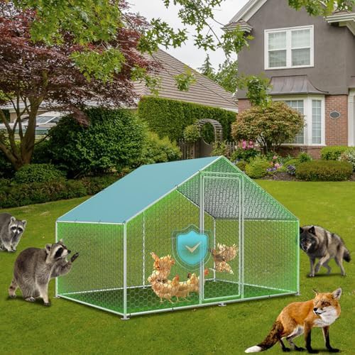Large walk-in metal coop with wire mesh — photo 5