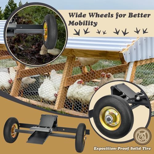 Large coop wheels lift kit for wide structures — photo 5