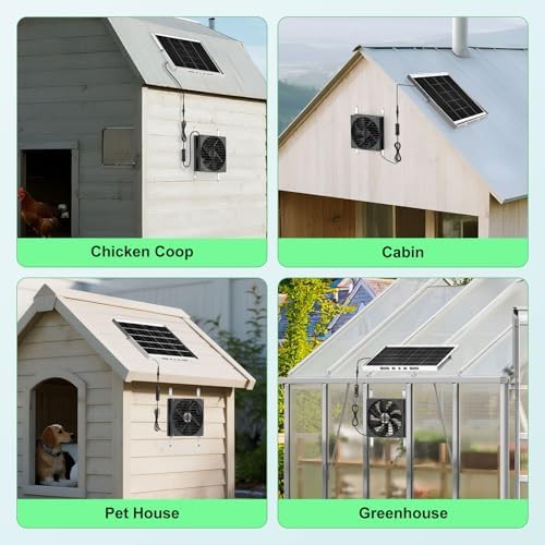 Solar powered ventilation and exhaust fan — photo 4