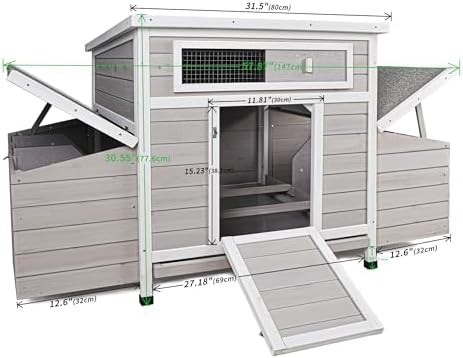 Outdoor poultry cage with six nesting boxes — photo 5