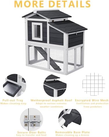 Small wooden chicken coop for indoor and outdoor use — photo 5