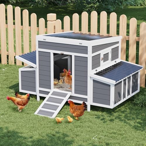 Wooden chicken coop with dual nesting boxes — photo 3