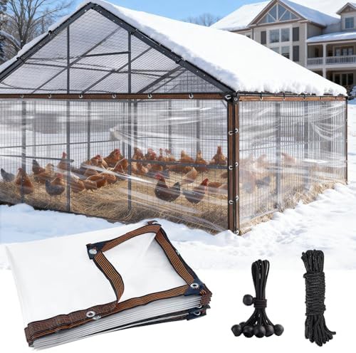 Large waterproof winterizing tarp for poultry