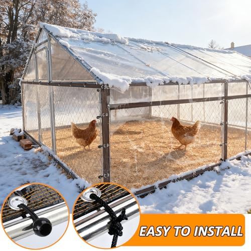 Large waterproof winterizing tarp for poultry — photo 4